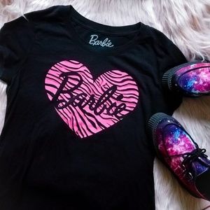 Barbie Zebra Hot Pink Heart Shirt